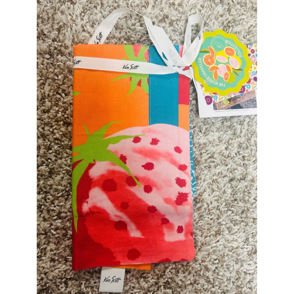 Ken Scott Fragoloni Cotton Placemat World Traveler Collection Italy Strawberry
